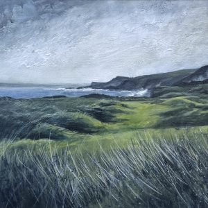 Painting of Royal Portrush golf course