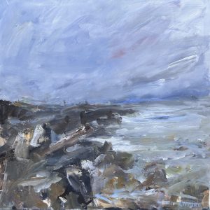 Contemporary abstract painting of Murlough Bay